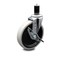Service Caster 5 Inch Thermoplastic Rubber Wheel 1-3/5 Inch Expanding Stem Caster with Brake SCC-EX05S510-TPRS-SLB-134 - alternate 1